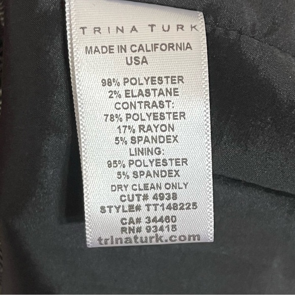 Trina Turk Women's Lilly Sleeveless Asymmetric Shift Dress Size Large - Picture 7 of 14